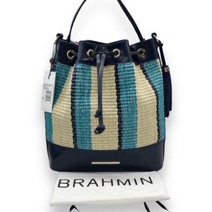 Brahmin Marlowe Navy Anguilla Handbag
